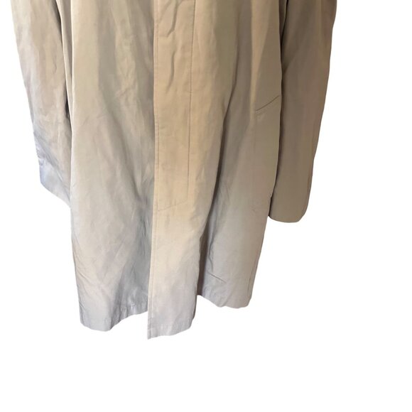 London Fog tan button up lined jacket coat size L regular - Picture 5 of 7